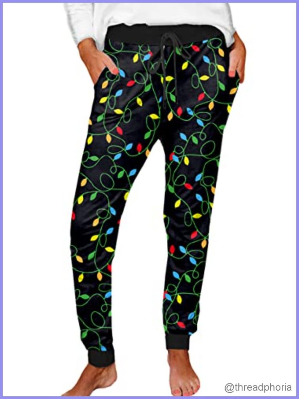 Women's Halloween Pajama Pants Pumpkin Print Sweatpants with Pockets
